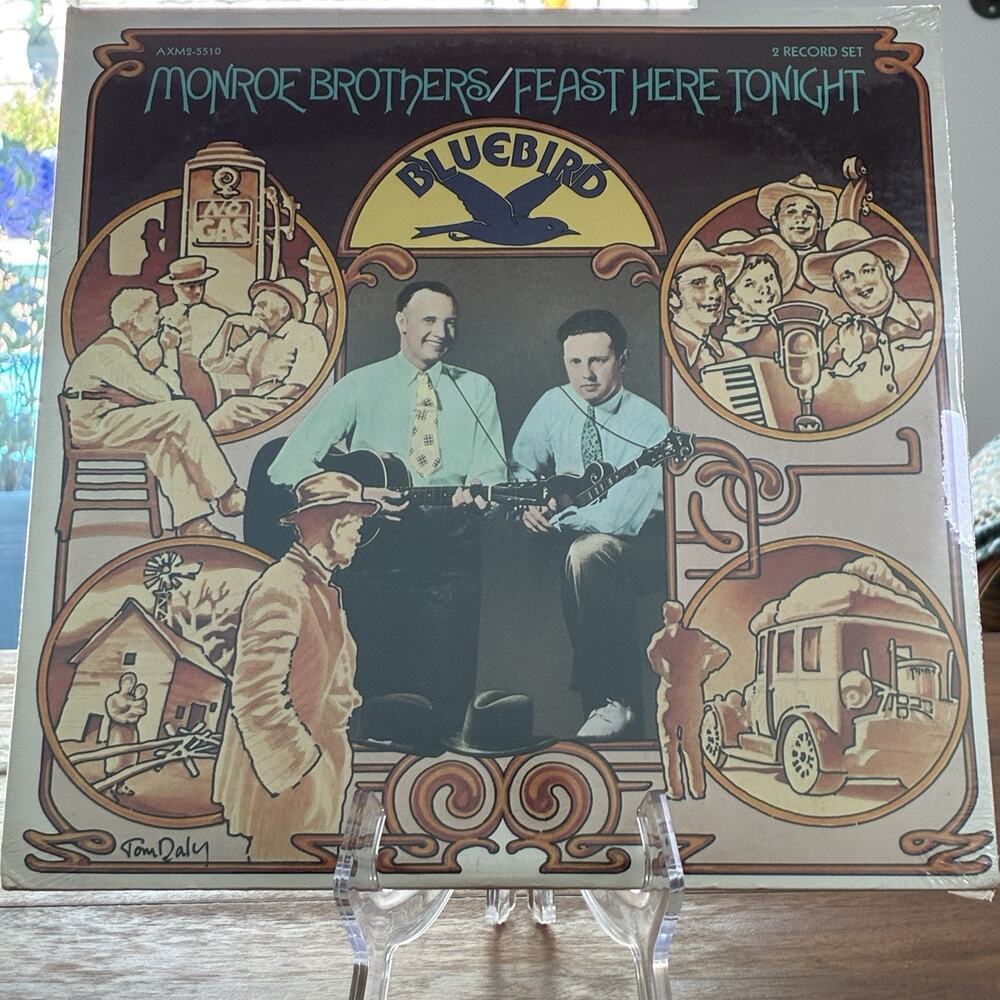 Monroe Brothers Feast Here Tonight 2xVinyl LP 1975 Bluebird RCA AXM2-5510